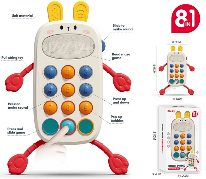 Sensorische mobiele telefoon Rabbit 8v1