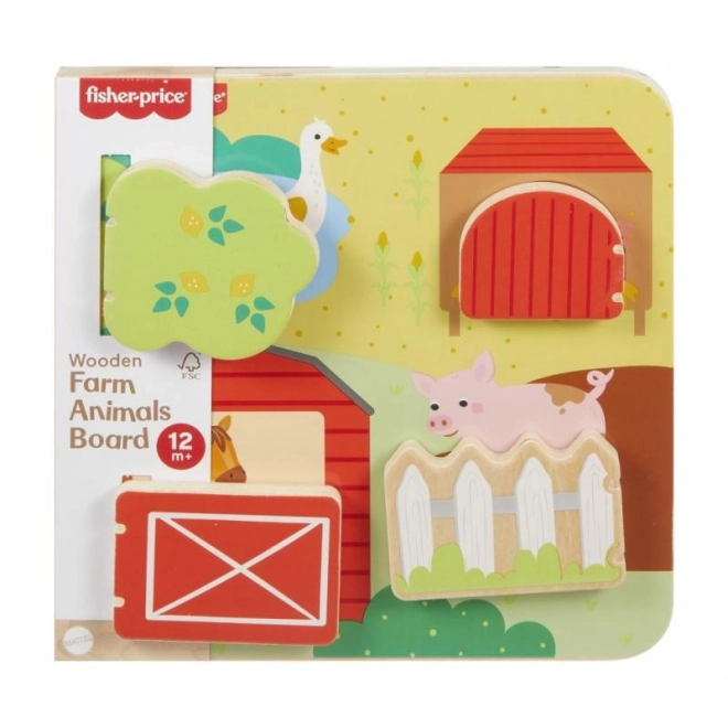 Fisher-Price houten verstopspel met dieren