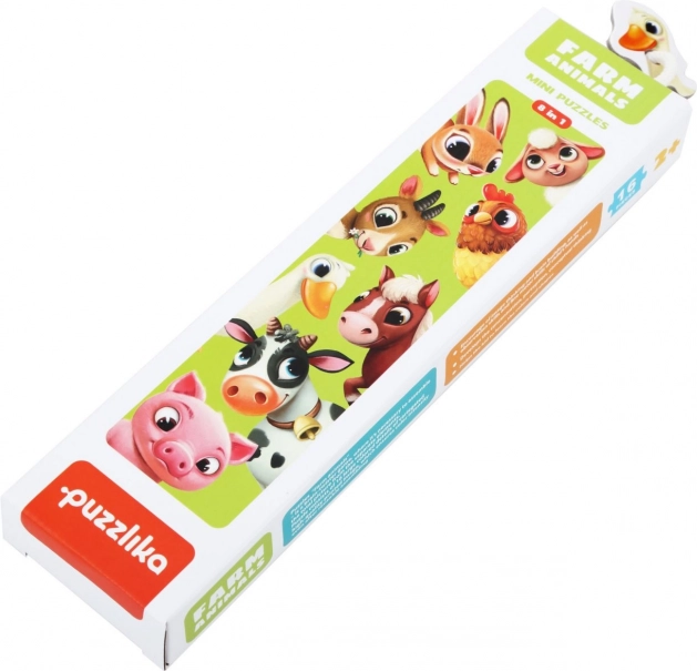 Puzzlika huisdieren – educatieve puzzel 8 dieren, 16 stukjes