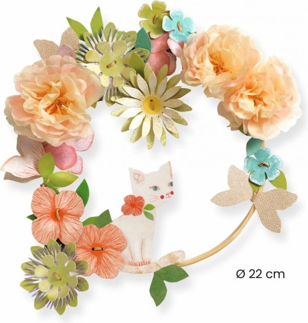 Bloemkrans Dalia om te maken - DIY van Djeco