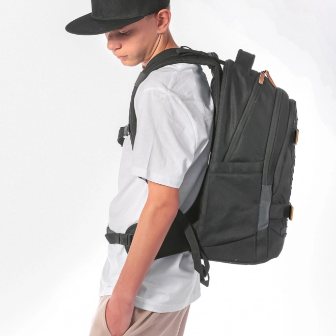 Školní Set Baagl Skate Max Darkness: Rugzak, Etui en Zak