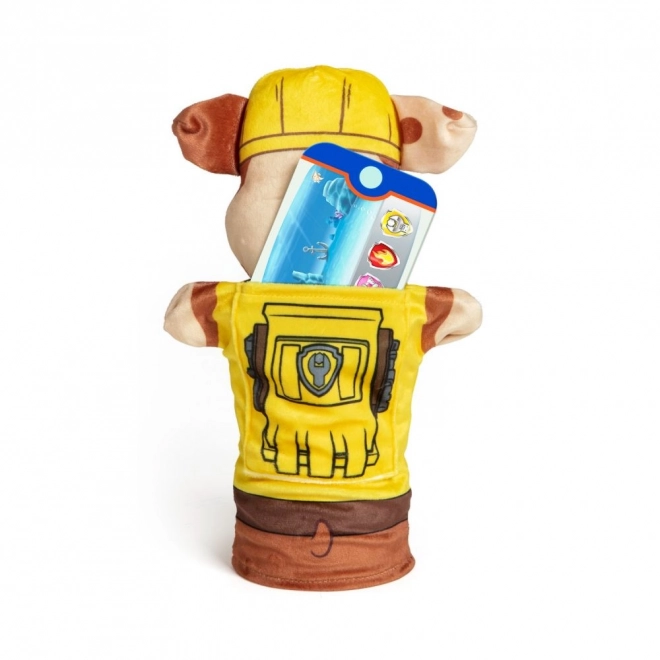 Handpoppen 4st stof Paw Patrol in doos 26x30x6cm