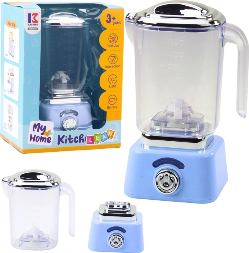 Kinderkeukenmixer met verlichting, blauw