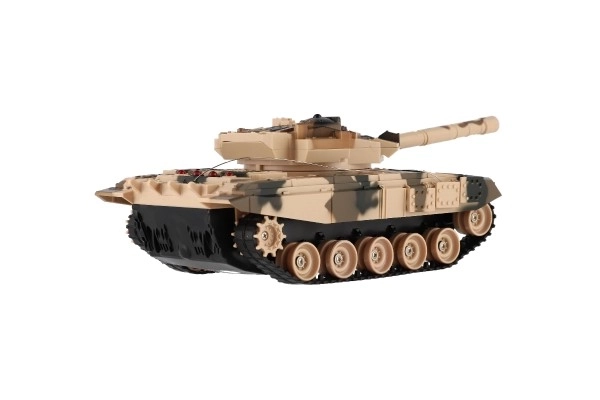 Op afstand bestuurbare tank met oplaadbare set en geluidseffecten