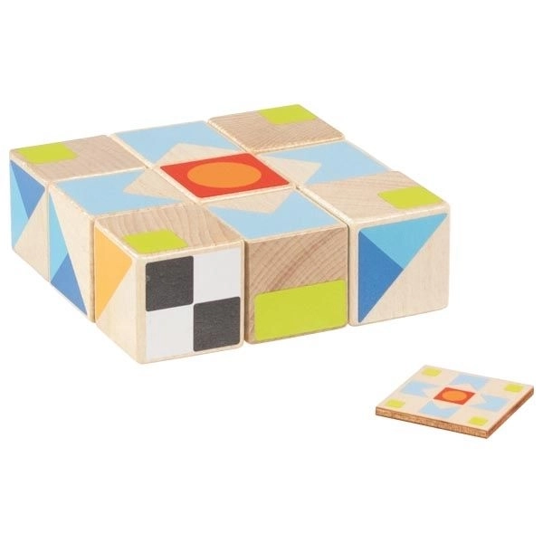 Blokkenpuzzel Kubus grote blokken