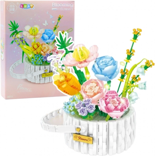 Bouwset Bloemenmand met LED