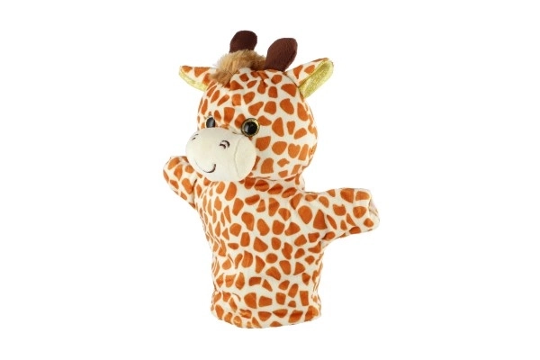 Pluchen handpop dier 24 cm