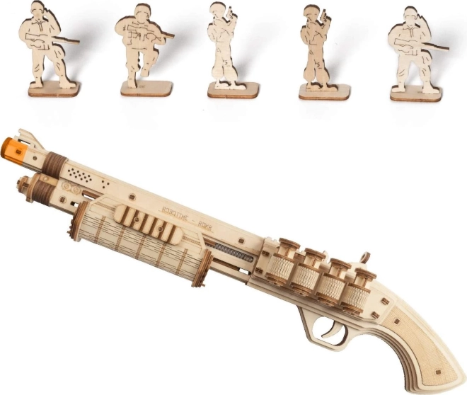 RoboTime 3D houten mechanische puzzel jachtgeweer Terminator