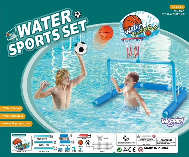 Woopie water set basketbal en voetbal