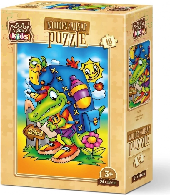 Houten puzzel Reis naar school van ART PUZZLE