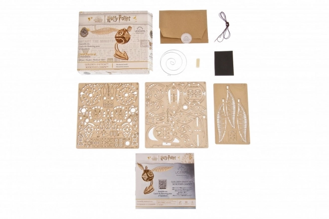 Ugears 3D houten mechanische puzzel Gouden Snaai, Harry Potter