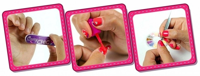 Set voor avontuurlijke nagels Crazy Chic