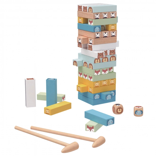 TOOKY TOY schommelende toren met dieren