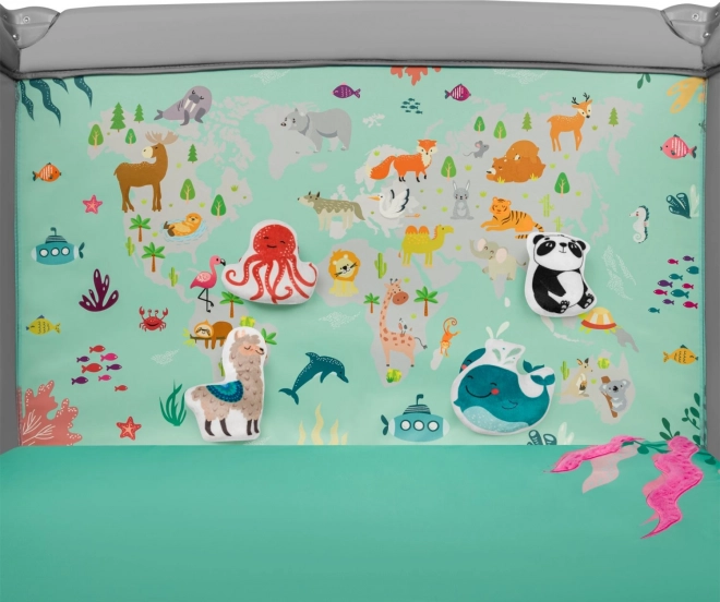 Kinderbox Lionelo Mille grijsgroen