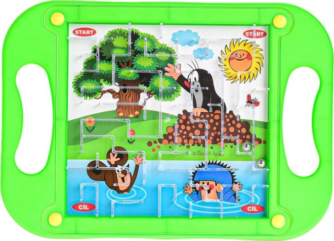 Knikkerbaan spel mol groot 20x1x15 cm