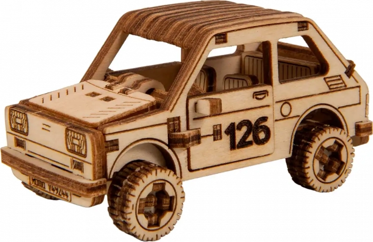 Houten 3D-puzzel – rallyauto model 3