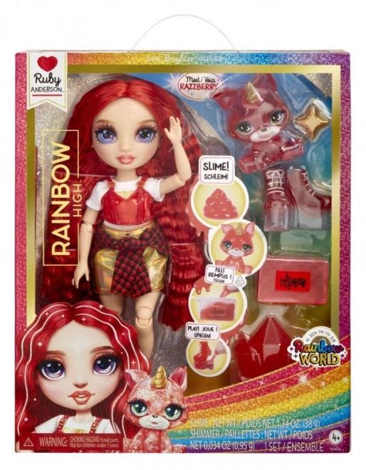 Rainbow High Fashion pop met huisdier - Ruby Anderson