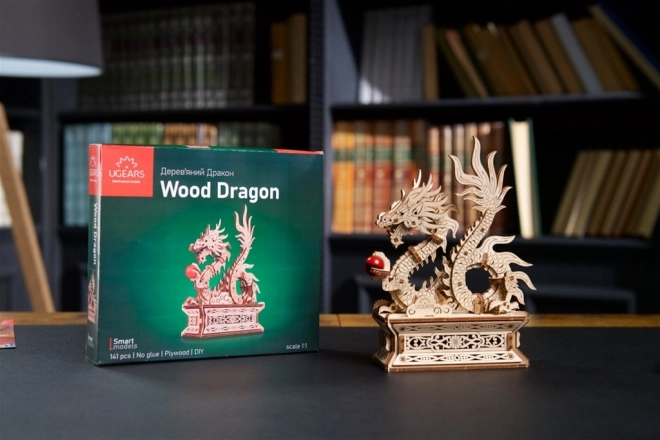 Ugears 3D houten mechanische puzzel Draak