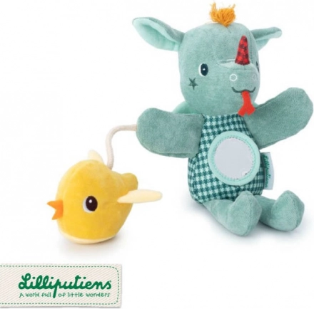 Lilliputiens actieve handpop draak Joe 6 m+