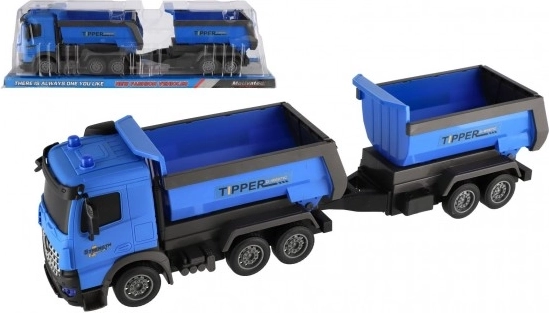 Vrachtwagen met aanhanger TIPPER kunststof 50cm