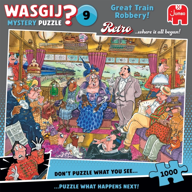 Jumbo Puzzle Wasgij Mystery 9: Grote treinroof 1000 stukjes