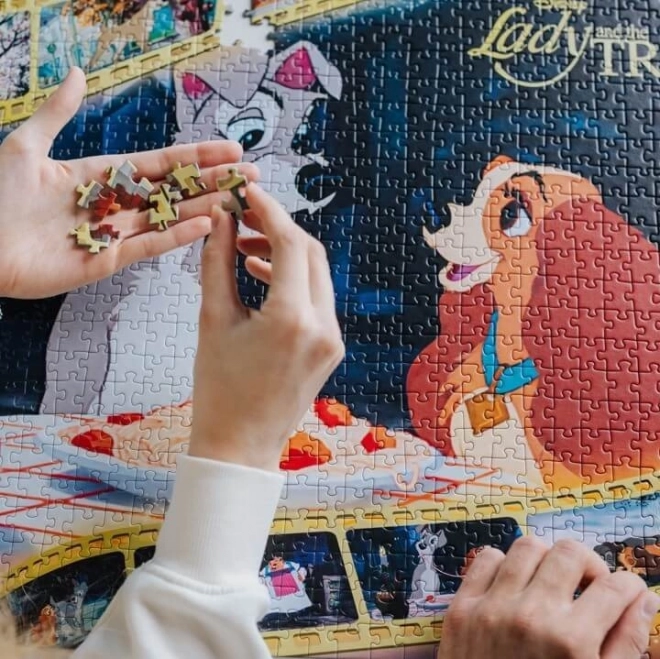 TREFL Puzzel Premium Plus Iconische Momenten: Lady en de Vagebond 1000 stukjes