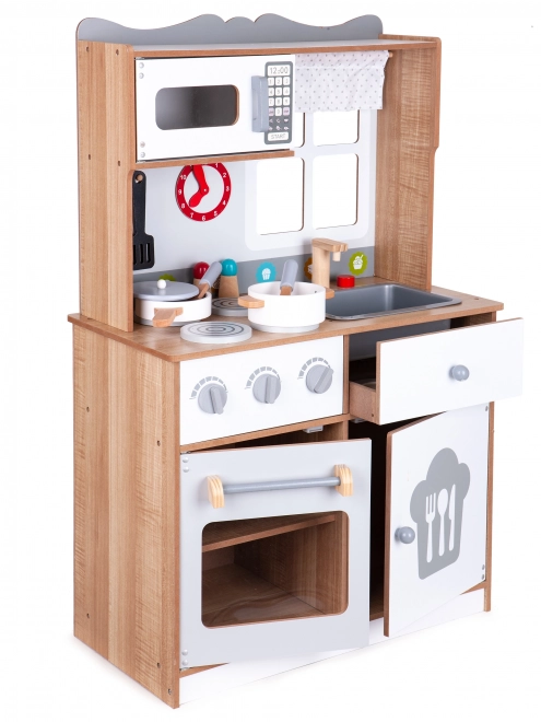 Houten kinderkeuken met accessoires Ecotoys