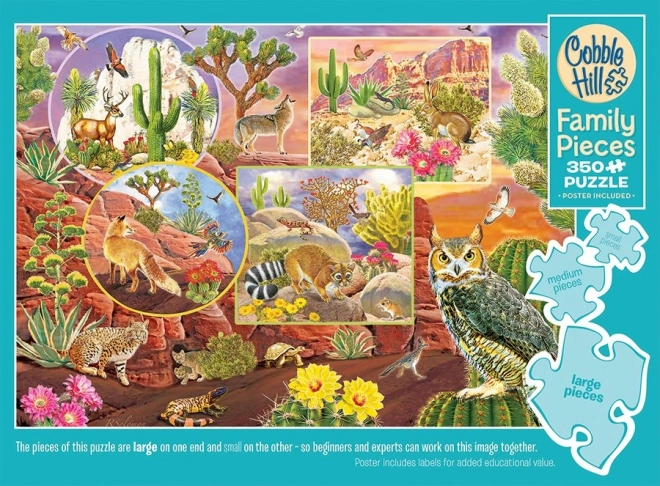 COBBLE HILL Familie puzzel Woestijnmagie 350 stukjes