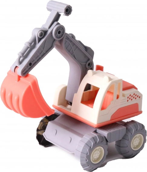 Kinder graafmachine met vrije wielen 20 cm