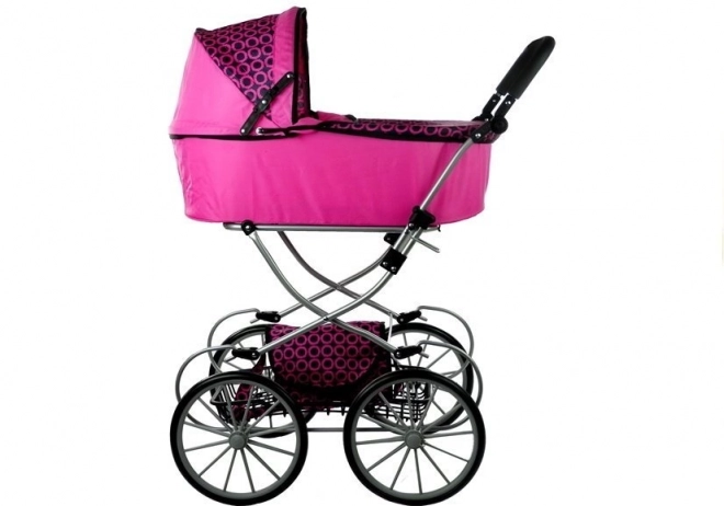 Kinderwagen voor poppen Alice Retro, groot, diep, tas