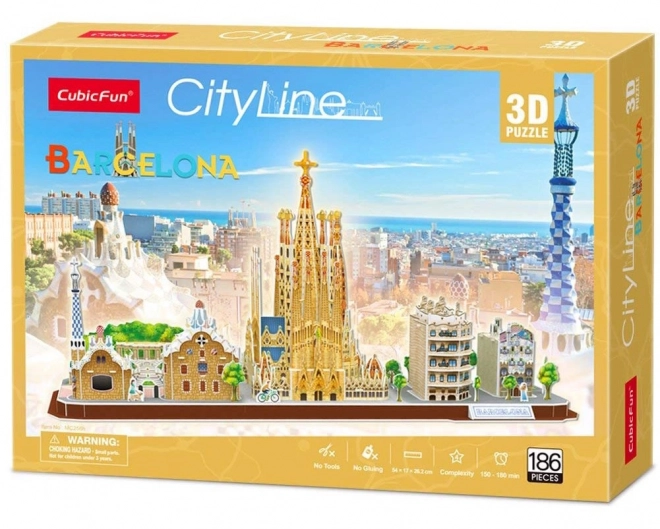 3D puzzel Lijn van de Stad Barcelona