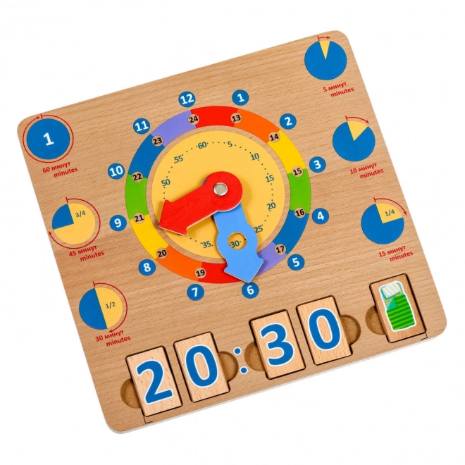 Lucy & Leo Leren Klokkijken – houten educatief speelbord