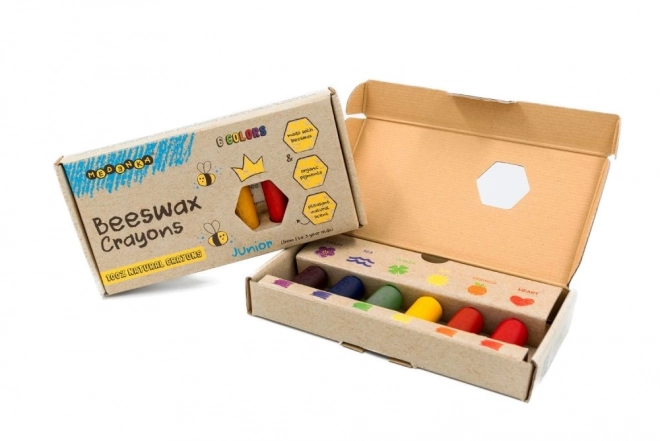 Ecologische waskrijtjes Junior 6 st