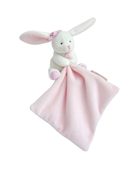Doudou Konijntje met Knuffeldoek Roze Geschenkset
