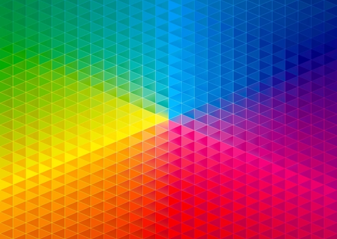 Enjoy puzzel Kaleidoscopische regenboog 1000 stukjes