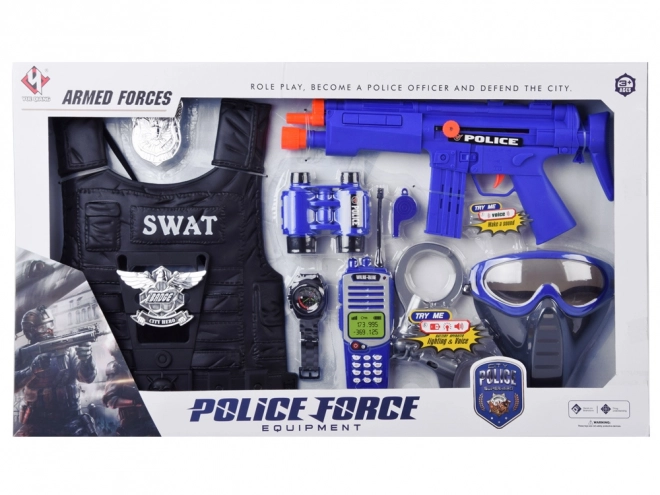 Politieset met vest en accessoires