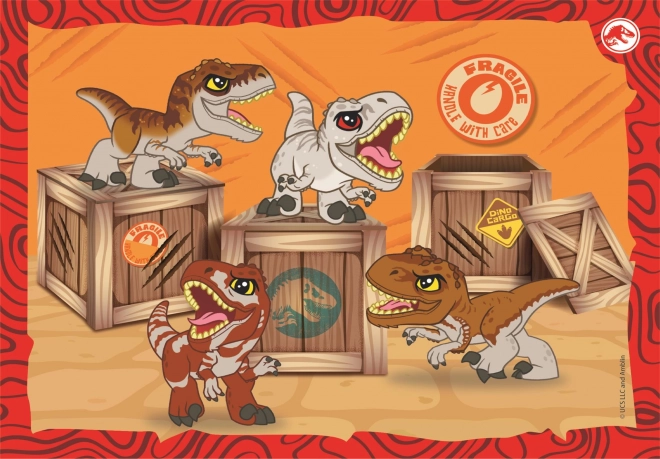 Puzzel Jurassic Wereld 4-in-1 Clementoni