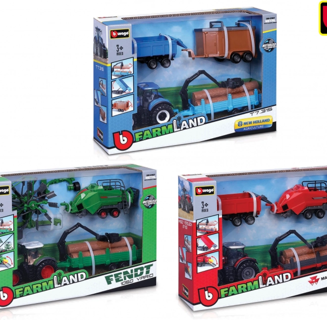 Bburago 10cm Boerderijtractor cadeau set