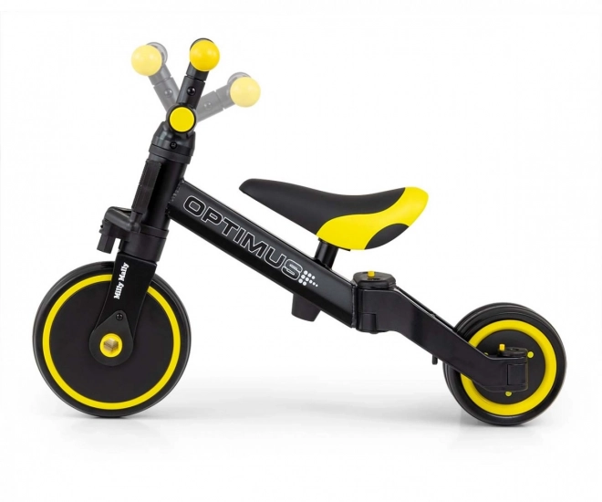 Kinderdriewieler 3 in 1 Optimus Zwart