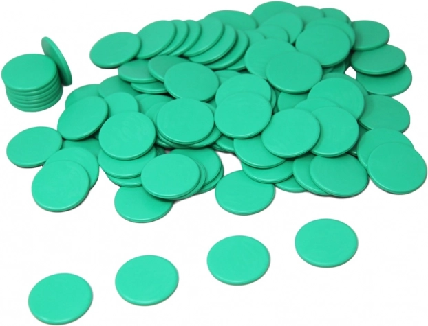 Groene speelstenen Wissner 100 stuks
