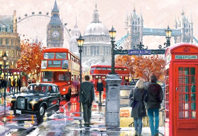 Puzzel Londen Collage 1000 stukjes