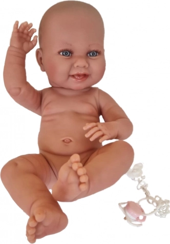 Llorens New Born meisje – realistische babypop 40 cm, volledig vinyl lichaam