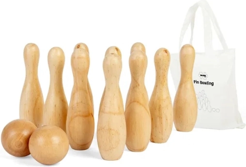 Bigjigs Toys Houten kegels voor kinderen