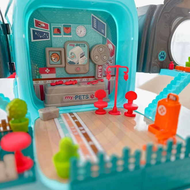 Woopie dierenarts rugzak met huis en hondje 3in1