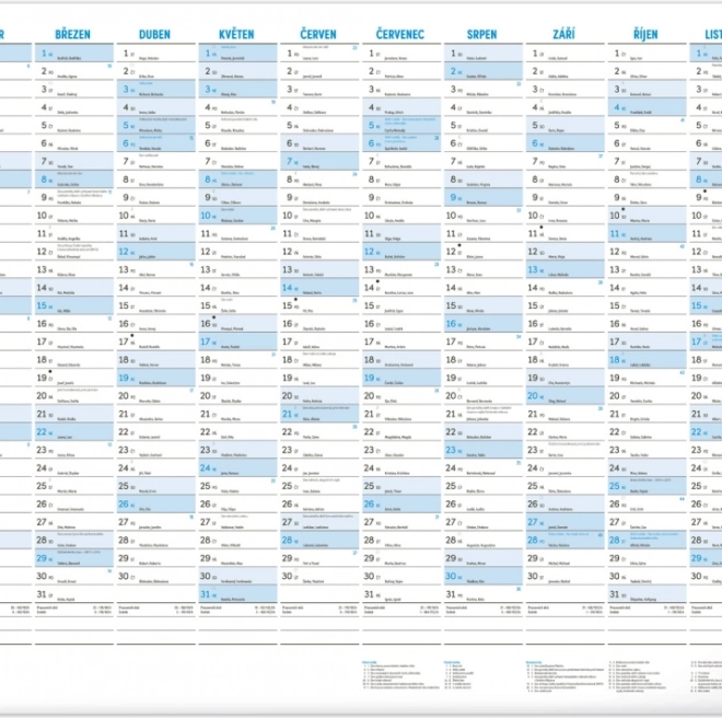 Jaar kalender 2026 A2