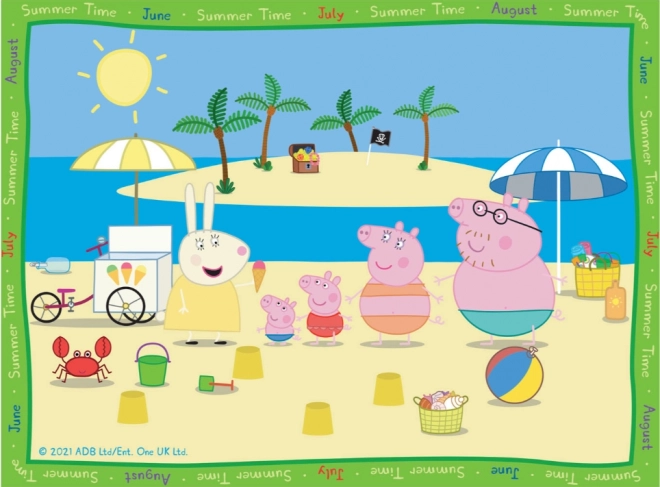 Ravensburger Peppa Big-puzzel – seizoenen 4-in-1 (12–24 stukjes)