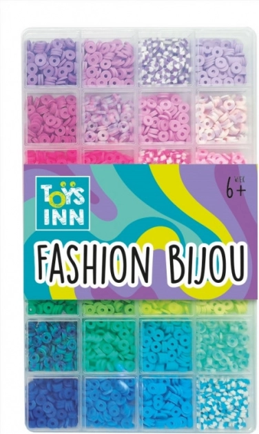 Koraliky Clay Beads mix in blauwe tinten
