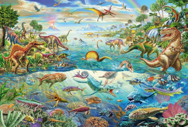 Puzzel Wereld van Dinosaurussen