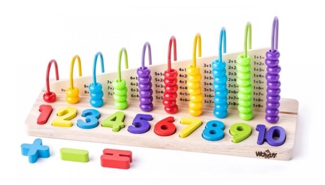 Houten dubbelzijdige telraam