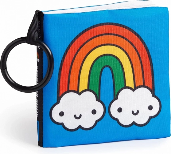 stoffen kinderwagenboekje Rainbow World Mudpuppy